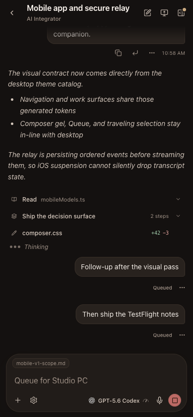 AI Integrator Chat in the Espresso theme.