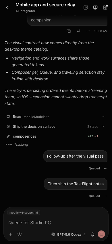 AI Integrator Chat in the Integrator theme.