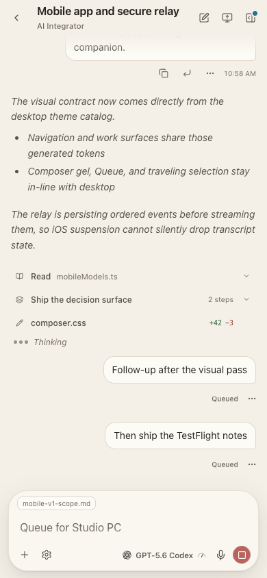 AI Integrator Chat in the Paper theme.