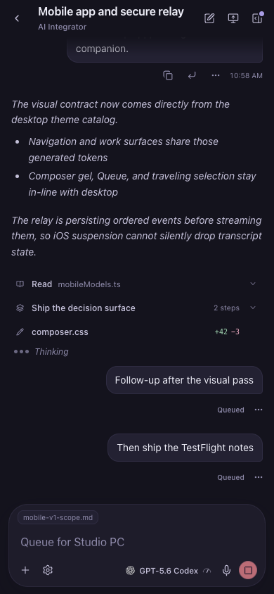 AI Integrator Chat in the Velvet theme.